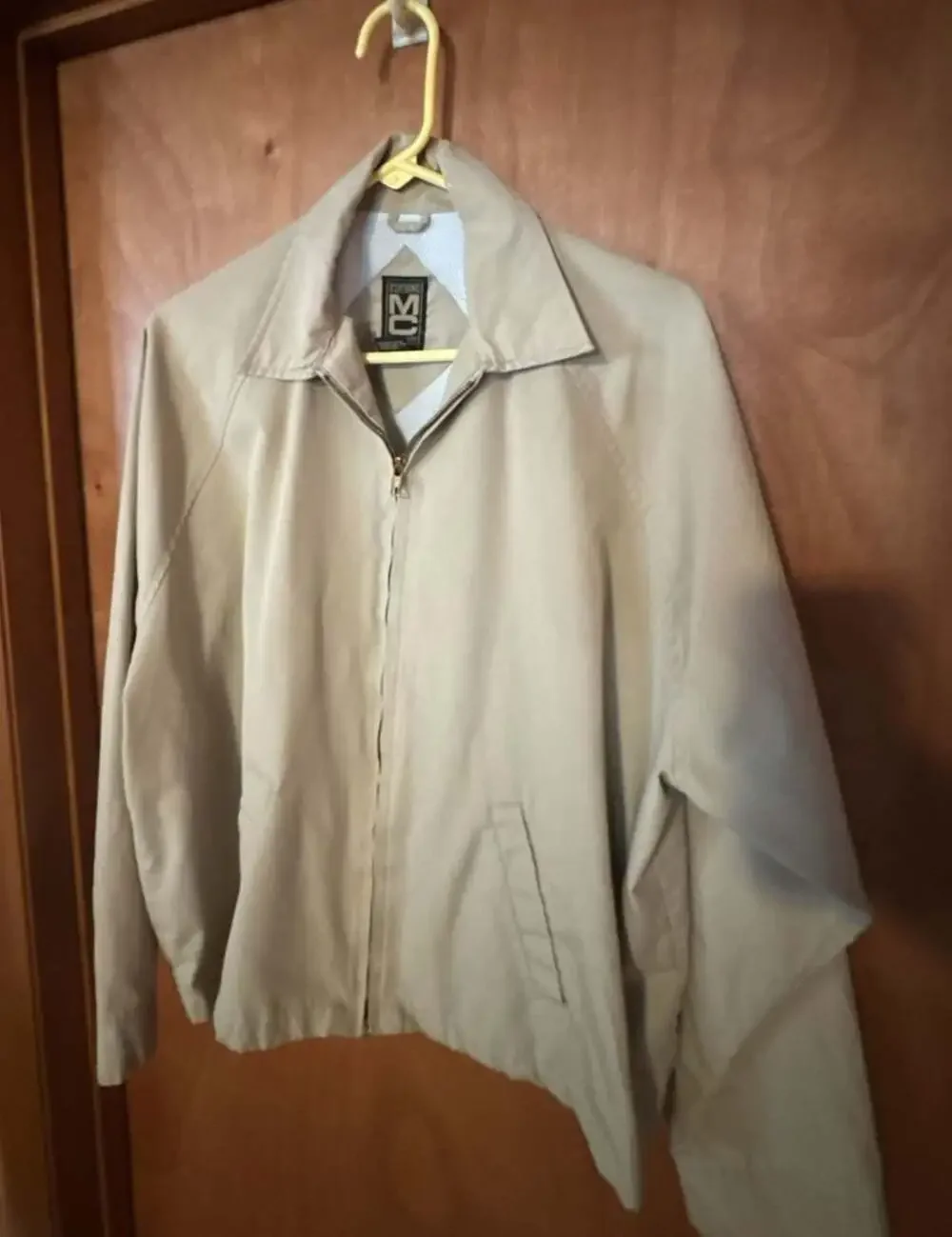 Vintage MC Clothing Company Tan Harrington Bomber Jacket